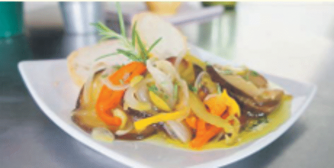 Antepasto com Berinjela